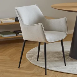 Sale Bendt Eetkamerstoel Jestin Structuurstof Beige
