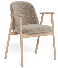 Best Bendt Eetkamerstoel Kenzo Bouclé en eikenhout, kleur Beige