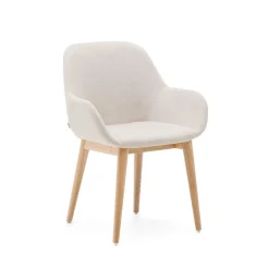 Clearance Kave Home Eetkamerstoel Konna kleur Beige/ Naturel