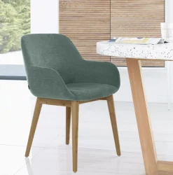 Online Kave Home Eetkamerstoel Konna Met houten onderstel