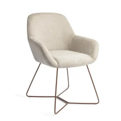 Online Jesper Home Eetkamerstoel Kushi Beehive Rose Ivory Ivy