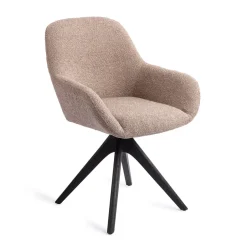 Online Jesper Home Eetkamerstoel Kushi Revolve Oak Black