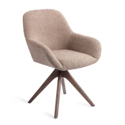 Jesper Home Eetkamerstoel Kushi Revolve Oak Walnut