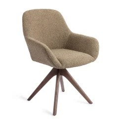 Jesper Home Eetkamerstoel Kushi Revolve Oak Walnut