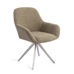 Outlet Jesper Home Eetkamerstoel Kushi Turn Steel, Draaibaar