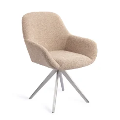 Outlet Jesper Home Eetkamerstoel Kushi Turn Steel, Draaibaar