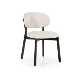 Clearance Eleonora Eetkamerstoel Mikky Eikenhout en stof