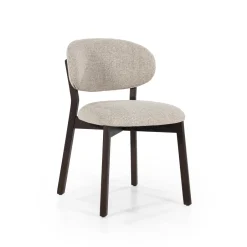 Clearance Eleonora Eetkamerstoel Mikky Eikenhout en stof