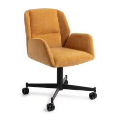 Jesper Home Eetkamerstoel Myoko Caster Black, kleur El Dorado