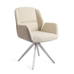 Outlet Jesper Home Eetkamerstoel Myoko Turn Steel, Draaibaar
