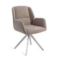 Outlet Jesper Home Eetkamerstoel Myoko Turn Steel, Draaibaar