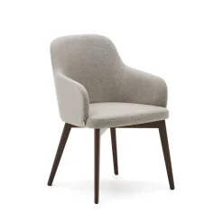 Clearance Kave Home Eetkamerstoel Nelida Walnoot poot