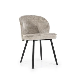 Hot Eleonora Eetkamerstoel Riley Chenille Taupe