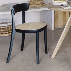 Outlet Kave Home Eetkamerstoel Romane Rotan / Webbing