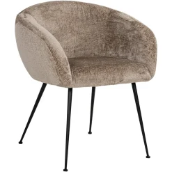 Richmond Interiors Eetkamerstoel Ruby Chenille Taupe