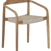 Clearance MUST Living Eetkamerstoel Santiago Teakhout en touw