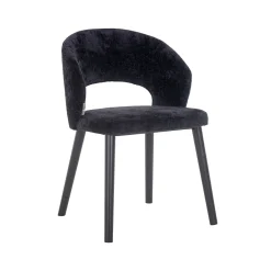 New Richmond Interiors Eetkamerstoel Savoy Chenille Zwart