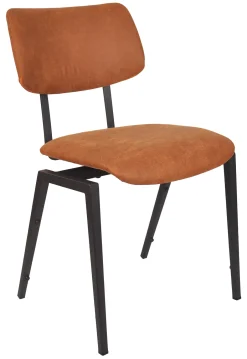New LABEL51 Eetkamerstoel Schoolstoel Micro Suede
