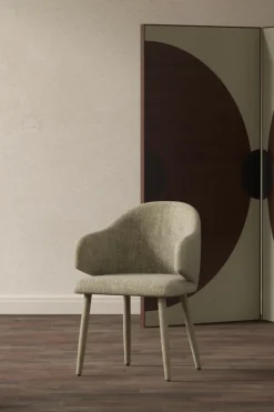 Hot Nohr Eetkamerstoel Sherena Velvet, kleur Beige