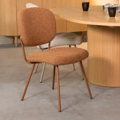 Outlet LABEL51 Eetkamerstoel Singapore Bouclé