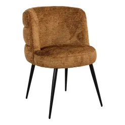 Sale Richmond Interiors Eetkamerstoel Stella Chenille, kleur Cognac