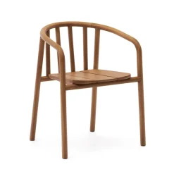 New Kave Home Eetkamerstoel Turqueta hout Teak