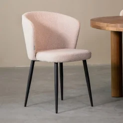 Sale LABEL51 Eetkamerstoel Wave Bouclé, kleur Naturel