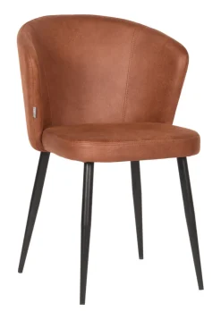 Sale LABEL51 Eetkamerstoel Wave Microfiber, kleur Cognac