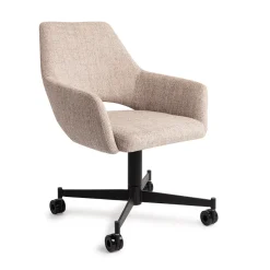 Jesper Home Eetkamerstoel Yanai Caster Black