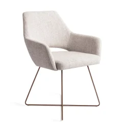 Best Jesper Home Eetkamerstoel Yanai Cross Rose Gold