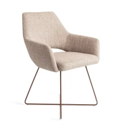 Best Jesper Home Eetkamerstoel Yanai Cross Rose Gold