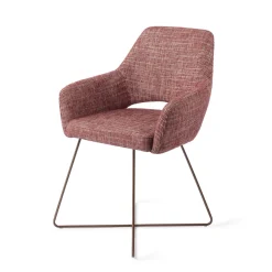 Best Jesper Home Eetkamerstoel Yanai Cross Rose Gold