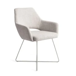 New Jesper Home Eetkamerstoel Yanai Cross Steel