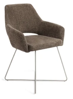 New Jesper Home Eetkamerstoel Yanai Cross Steel