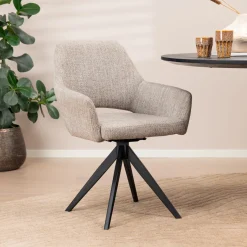 New Jesper Home Eetkamerstoel Yanai Turn Black, Draaibaar