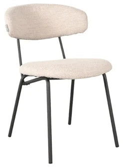 Best LABEL51 Eetkamerstoel Zack Bouclé, kleur Naturel