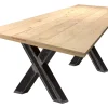 New Artistiq Living Eettafel Alieke Met zwarte X-poot, Mangohout