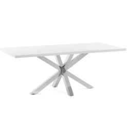 Sale Kave Home Eettafel Argo Melamine, 200 x 100cm, kleur Wit
