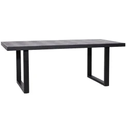 Richmond Interiors Eettafel Blax Eikenhout, kleur Zwart