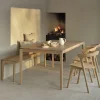 Ethnicraft Eettafel Bok Geolied Eikenhout, kleur Naturel