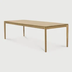 Ethnicraft Eettafel Bok Gevernist Eikenhout, kleur Naturel