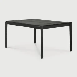 Sale Ethnicraft Eettafel Bok Gevernist Eikenhout, kleur Zwart