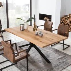 Sale Artistiq Living Eettafel Dashawn Eikenhout, kleur Zwart
