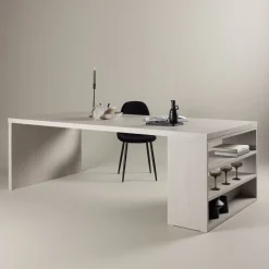Outlet Nohr Eettafel Jett 230 x 110cm, kleur Whitewash