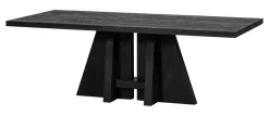 Discount WOOOD Eettafel Kean Mangohout, kleur Zwart