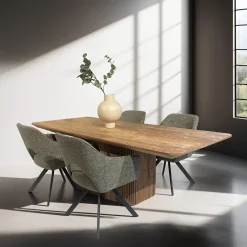 Livingfurn Eettafel Lausanne Teakhout, 230 x 110cm