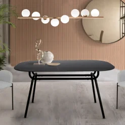 Artistiq Living Eettafel Lynzie Deens Ovaal, Keramiek, 150 x 90cm