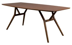 Discount Dutchbone Eettafel Malaya Walnoot, 180 x 90cm Hout