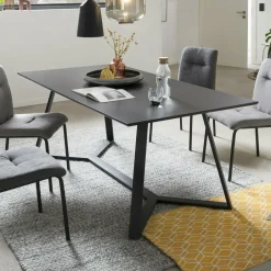Discount Artistiq Living Eettafel Matias 180 x 90cm, kleur Zwart