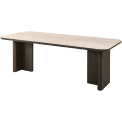 Hot Richmond Interiors Eettafel Nando Travertin en eiken Bruin